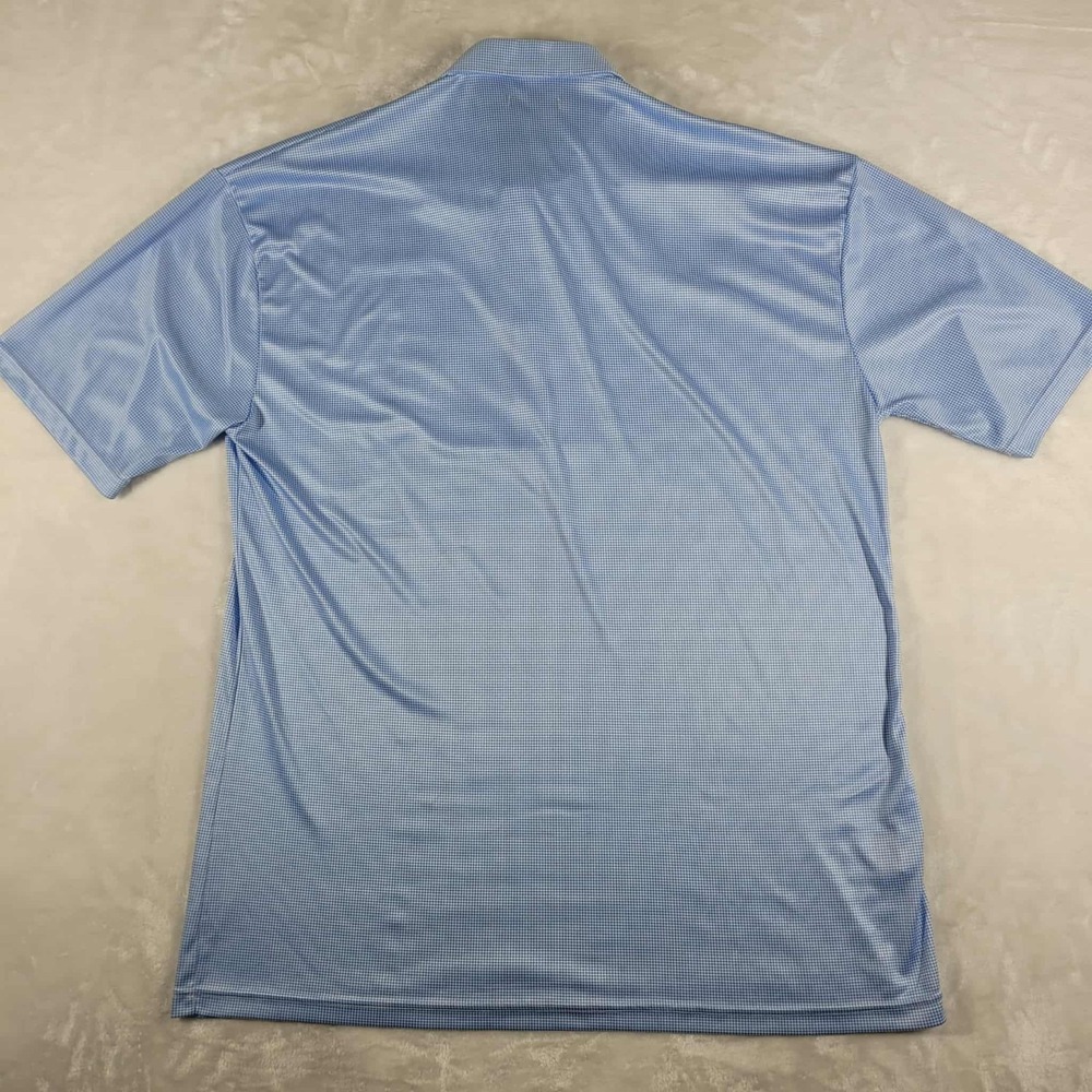 Collars & Co Polo Shirt Men's 3XL Blue Check Dress Collar Performance Golf - Picture 4 of 7